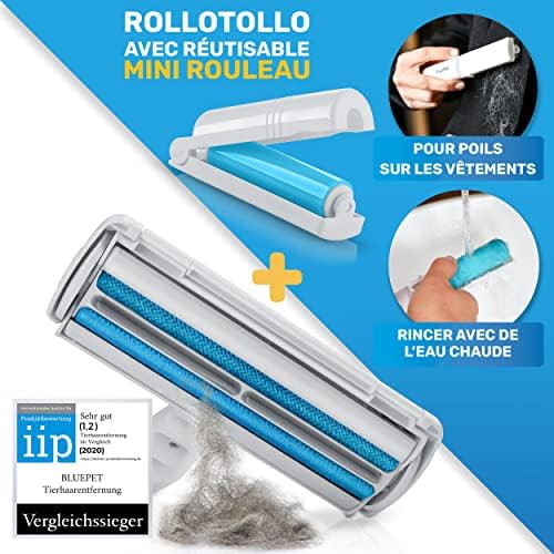 Rouleau Anti Poils Réutilisable pour Animaux, Élimine Facilement Poils