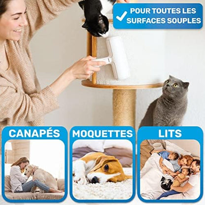 Linéaume Pelage – Brosse anti-poils réutilisable pour chiens et chats