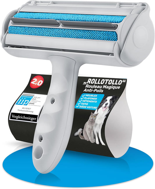 Rouleau Anti Poils Réutilisable pour Animaux, Élimine Facilement Poils