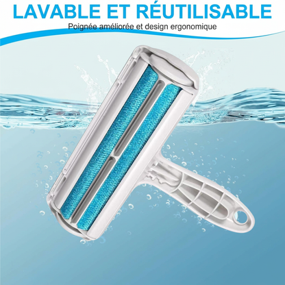 Linéaume Pelage – Brosse anti-poils réutilisable pour chiens et chats