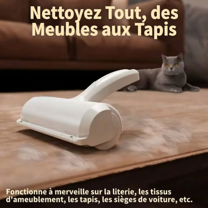 Linéaume Pelage – Brosse anti-poils réutilisable pour chiens et chats