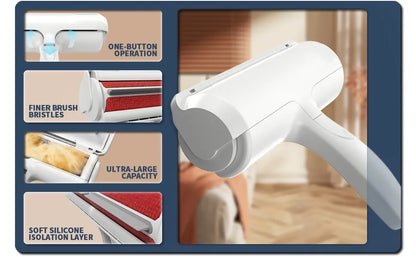 Linéaume Pelage – Brosse anti-poils réutilisable pour chiens et chats