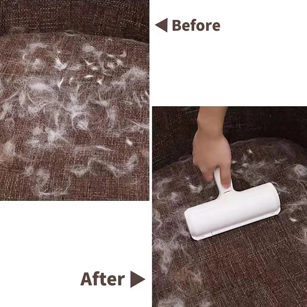 Brosse Magique Anti Poils Animaux - Rouleau Nettoyant Réutilisable pour Chiens et Chats